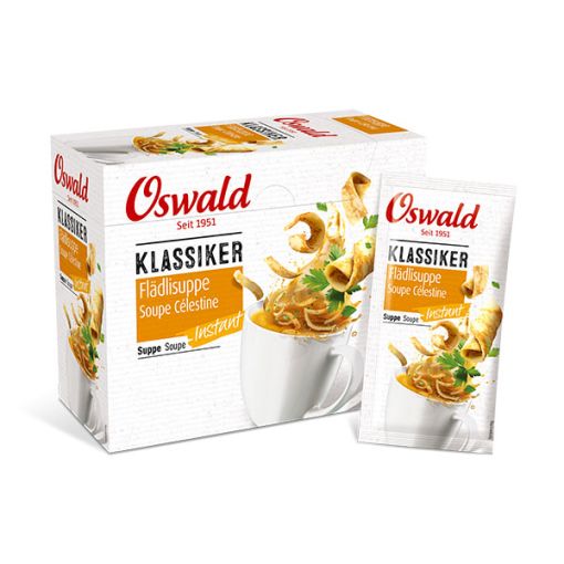 Schachtel Flädlisuppe Instant, Suppen, Oswald