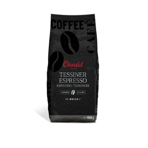 Grosser Beutel Tessiner Espresso Kaffee (Bohnen), Kaffee, Oswald