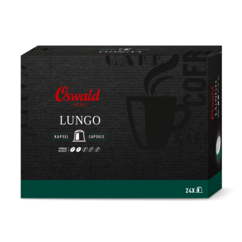 Schachtel Kaffee Lungo, Kaffee, Oswald