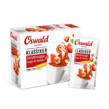 Carton Soupe Tomate Instantanée, Soupes, Oswald