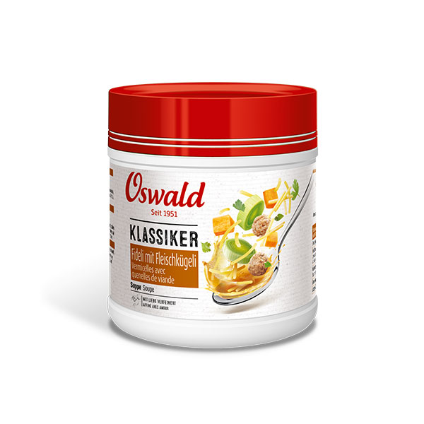 Image of Fideli mit Fleischkügeli Suppe vom Oswald online Shop