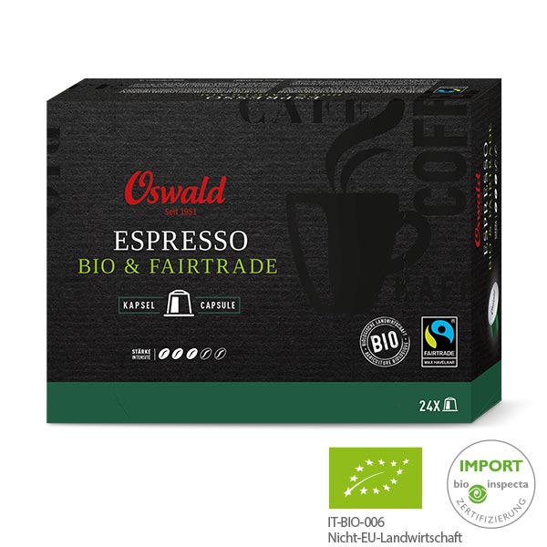 Image of Kaffee Espresso Bio & Fairtrade vom Oswald online Shop